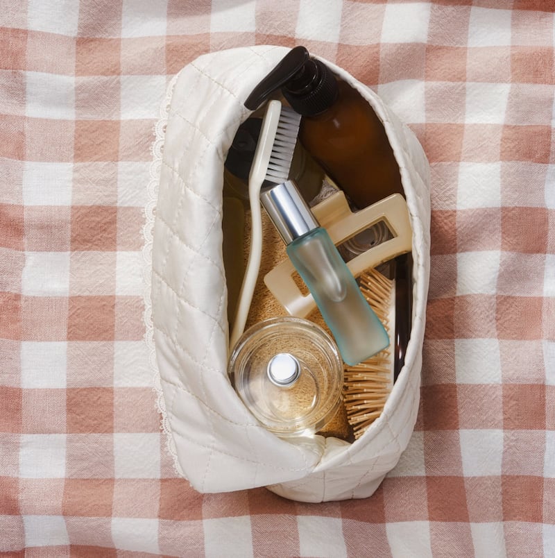 Monos x Reformation Makeup Bag