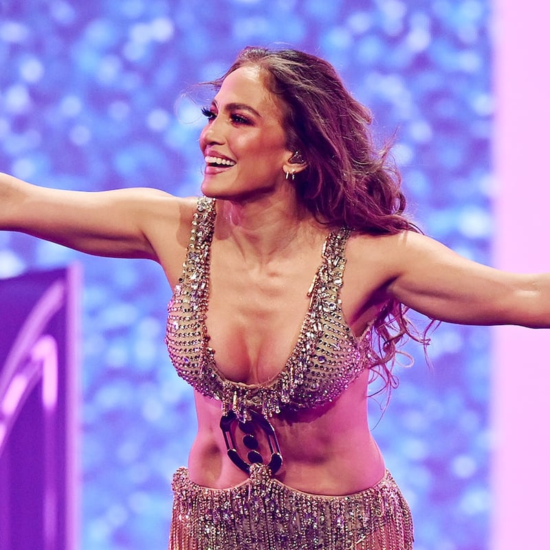 Jennifer Lopez performs during the debut of her Las Vegas residency at The Colosseum at Caesars Palace on December 30, 2025, in Las Vegas, Nevada.