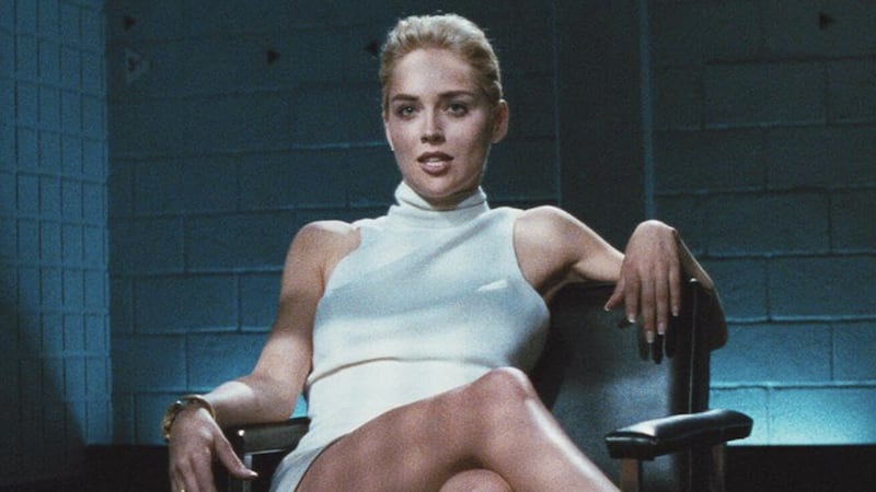 Sharon Stone in "Basic Instinct" in 1992.