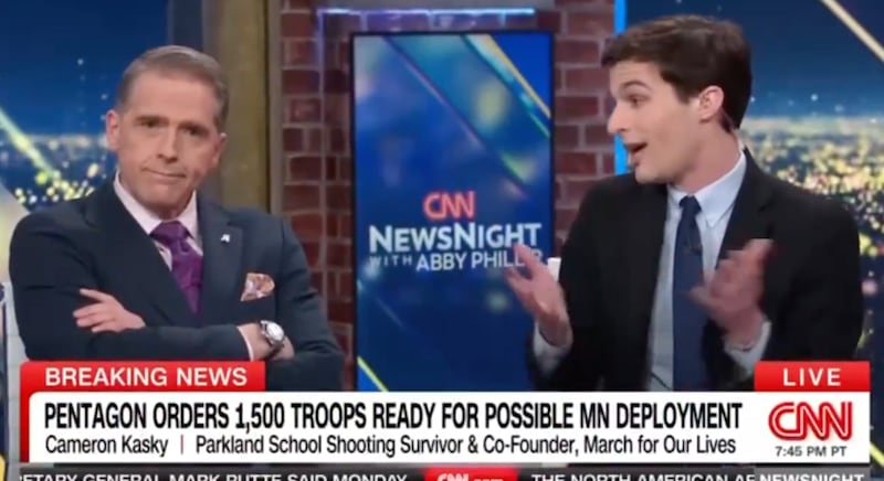 Scott Jennings clashes with Cameron Kasky on CNN's NewsNight.