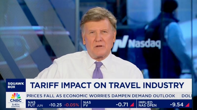 ‘Squawk Box’ reported that with every one percent fall in visitor numbers, the knock-on effect costs the U.S. $1.8 billion annually.
