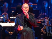 Billy Corgan performs during "A Night of Mellon Collie and Infinite Sadness" at De Doelen on August 29, 2026, in Rotterdam, Netherlands.