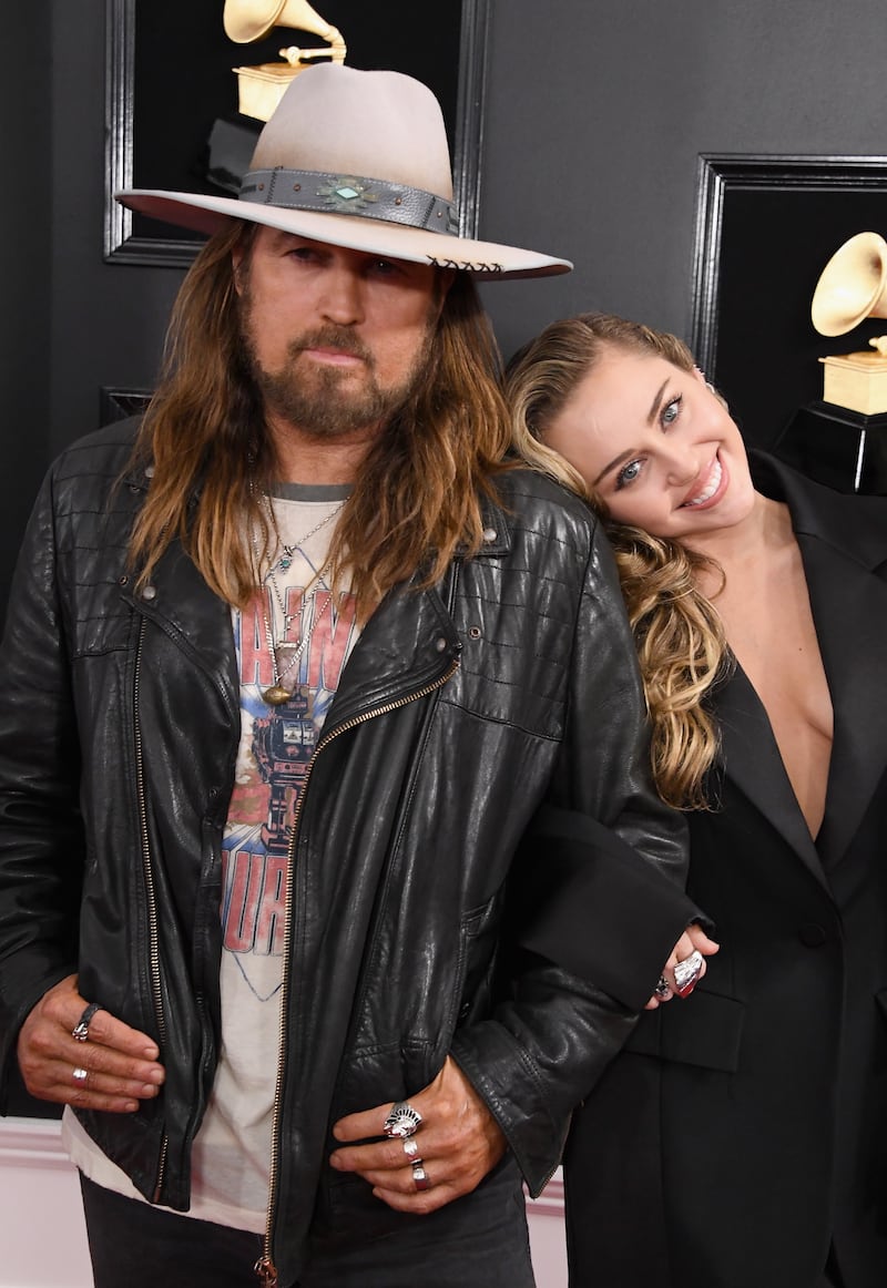Cyrus posted in support of Miley's new album, which is coming out in May.