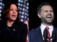 Kamala Harris and J.D. Vance