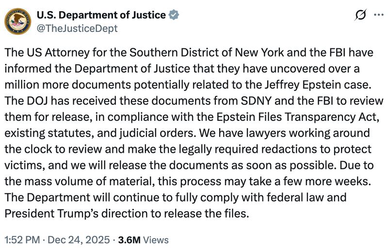 Department of Justice on X
