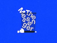"A photo illustration of The Messenger logo in a trashcan."