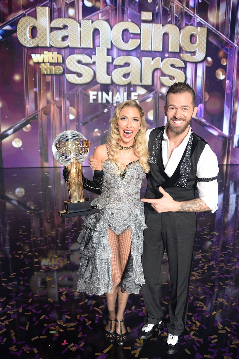 DANCING WITH THE STARS - "Finale" Four celebrity and pro-dancer couples dance and compete in the live season finale where one couple will win the coveted Mirrorball Trophy, MONDAY, NOV. 23 (8:00-10:00 p.m. EST), on ABC. (Eric McCandless/ABC via Getty Images)
KAITLYN BRISTOWE, ARTEM CHIGVINTSEV