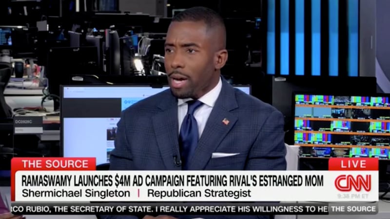Shermichael Singleton discusses Vivek Ramaswamy on CNN.