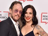 BEVERLY HILLS, CA - NOVEMBER 02: Scott Shriner and Jillian Lauren arrive at the PEN America 2018 LitFest Gala at the Beverly Wilshire Four Seasons Hotel on November 2, 2018 in Beverly Hills, California. (Photo by Gregg DeGuire/WireImage)