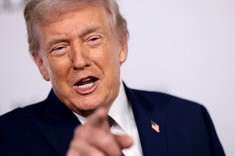 President Donald Trump attends Amazon MGM's "Melania" World Premiere at The Trump Kennedy Center on January 29, 2026 in Washington, DC.