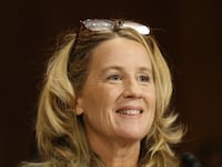 Dr. Christine Blasey Ford speaks before the Senate Judiciary Committee hearing on the nomination of Brett Kavanaugh to be an associate justice of the Supreme Court of the United States, on Capitol Hill September 27, 2018 in Washington, DC.