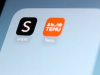 Shein and Temu app icons