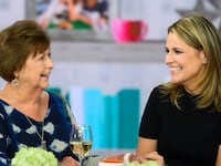 Savannah Guthrie and mother Nancy on the 'Today' show in 2019.