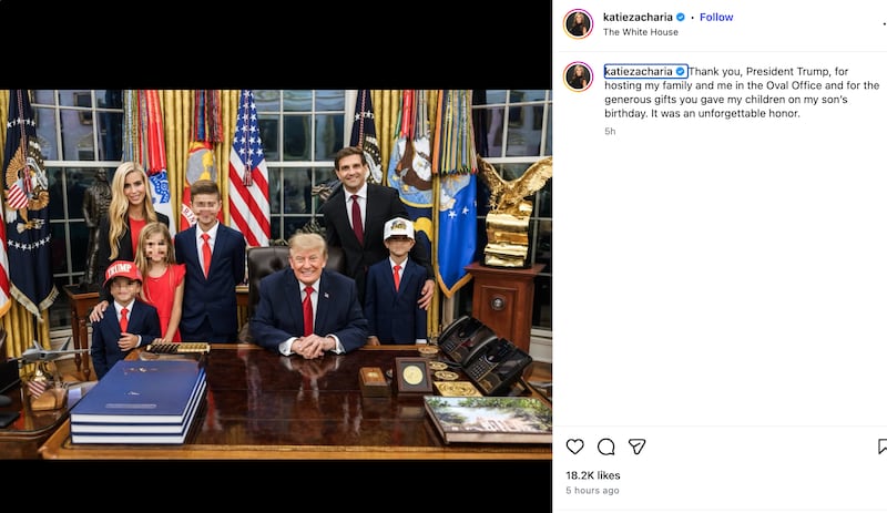 Katie Zacharia's follow up post on Saturday.