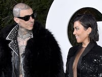 Travis Barker and Kourtney Kardashian.
