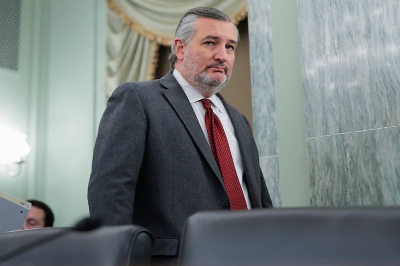 WASHINGTON, DC - DECEMBER 17: Sen. Ted Cruz (R-TX) arrives to a hearing in the U.S. Capitol on December 17, 2025 in Washington, DC. The Federal Aviation Administration hearing with the Senate Committee on Commerce, Science, and Transportation, Subcommittee on Aviation, Space, and Innovation focused on evaluating progress, ensuring accountability and results. (Photo by Heather Diehl/Getty Images)
