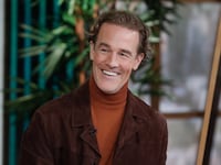 James Van Der Beek during a taping of “The View” from December 4th, 2024.