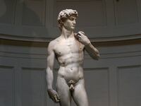 Michelangelo's statue of David.