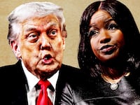 Donald Trump and Jasmine Crockett