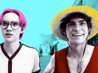 Photo illustration of a colorized film still from Netflix’s One Piece