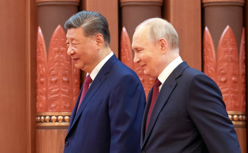 Russian President Vladimir Putin and Xi Jinping