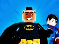 Barack Obama as Lego Batman.