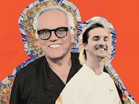 Wolfgang Puck and his son Byron Lazaroff-Puck.