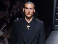 Nikko Gonzalez on the Dolce & Gabbana runway