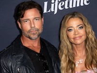 Denise Richards (right) and Aaron Phypers (left)