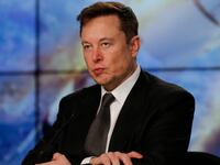 Elon Musk at the Kennedy Space Center in Cape Canaveral, Florida, Jan. 19, 2020.
