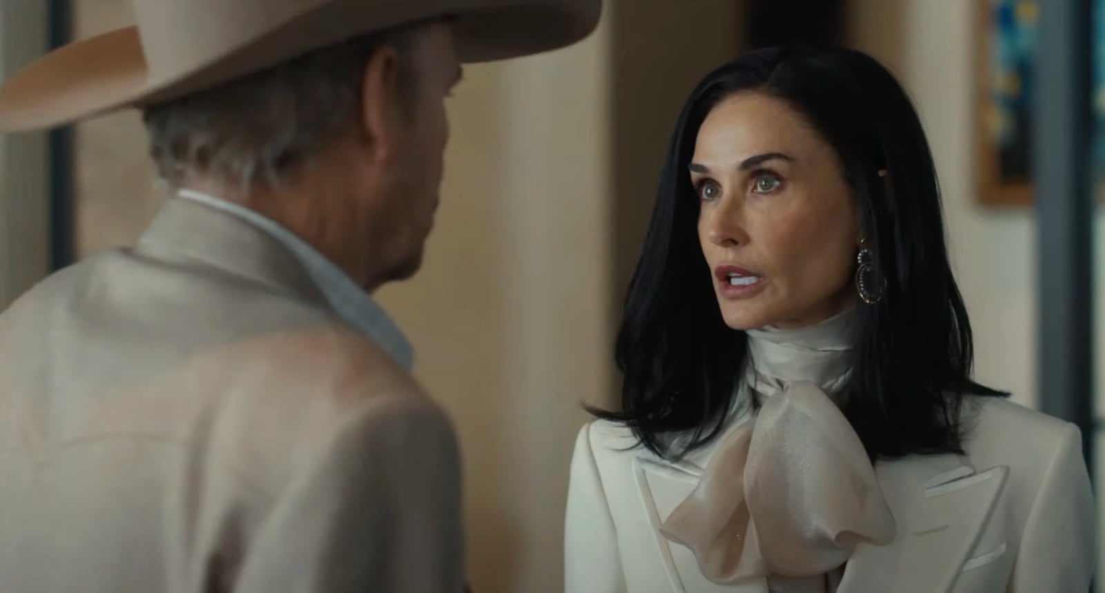 Demi Moore stars opposite Billy Bob Thornton in the Paramount+ drama "Landman."