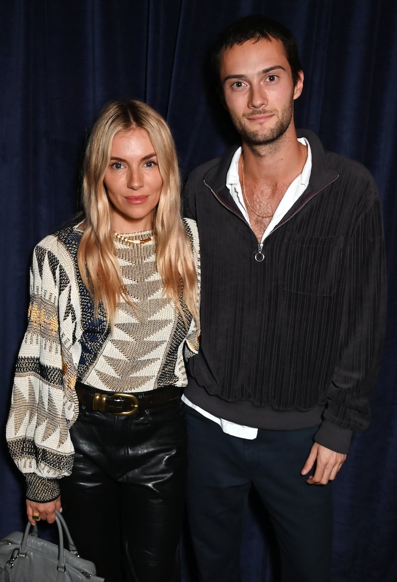 Sienna Miller and Oli Green at a special celebration of "Dune: Part Two" in London in October 2024.