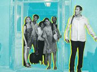A photo illustration showing the cast of My Big Fat Greek Wedding 3.
