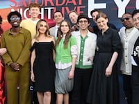 Sarah Sherman, Kam Patterson, Chloe Fineman, Veronika Slowikowska, Marcello Hernandez, Ashley Padilla, Kenan Thompson, Bowen Yang, Ben Marshall, Andrew Dismukes and James Austin Johnson at the "Saturday Night Live" FYC event held at the Saban Media Center on June 01, 2026 in Los Angeles, California. (Photo by Katie Flores/Variety via Getty Images)