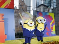 The Minions pose during the world premiere of the film “Despicable Me 4” in New York City, U.S., June 9, 2024.