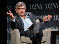 George Stephanopoulos on stage at The 92nd Street Y.