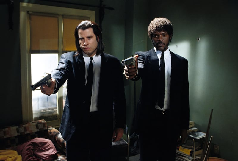 John Travolta and Samuel L. Jackson in "Pulp Fiction" in 1994.