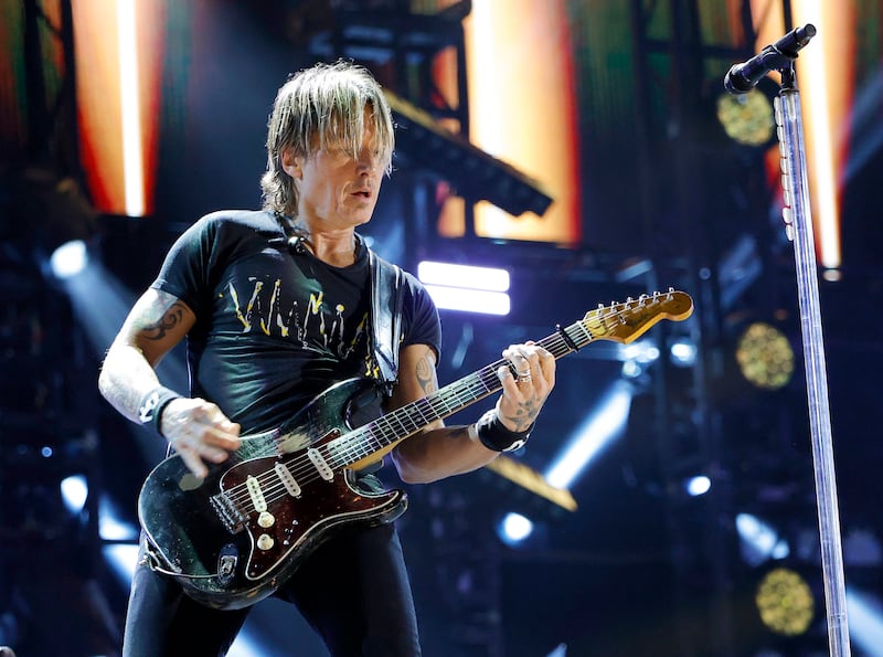 Keith Urban performing at the CMA Fest 2025 in Nashville, Tennessee.