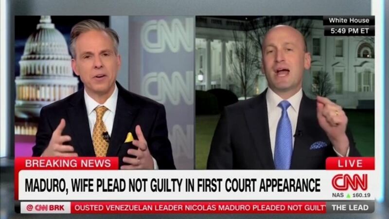 Jake Tapper and Stephen Miller