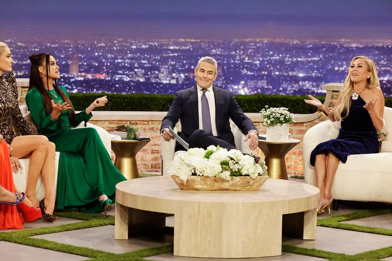 Erika Jayne, Kyle Richards, Andy Cohen, and Sutton Stracke.