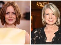 Emma Stone and Martha Stewart haircuts