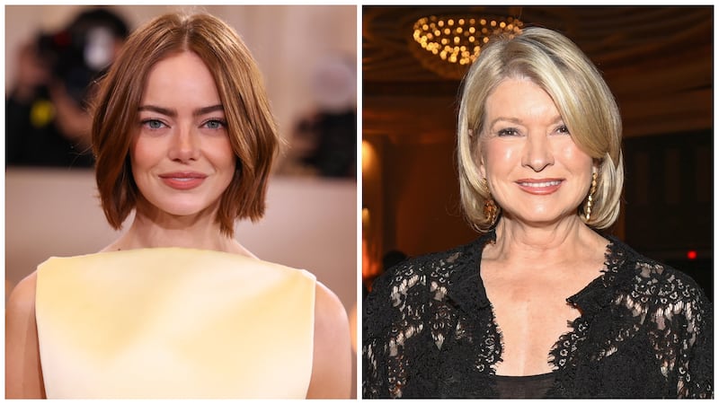 Emma Stone and Martha Stewart haircuts