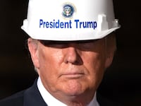 U.S. President Donald Trump tours U.S. Steel's Granite City Works steel mill in Granite City, Illinois on July 26, 2018.