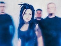A photo including the band Evanescence for their "Fallen" 20th anniversary