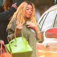 Wendy Williams is seen arriving to work in Midtown on October 30, 2017 in New York City.
