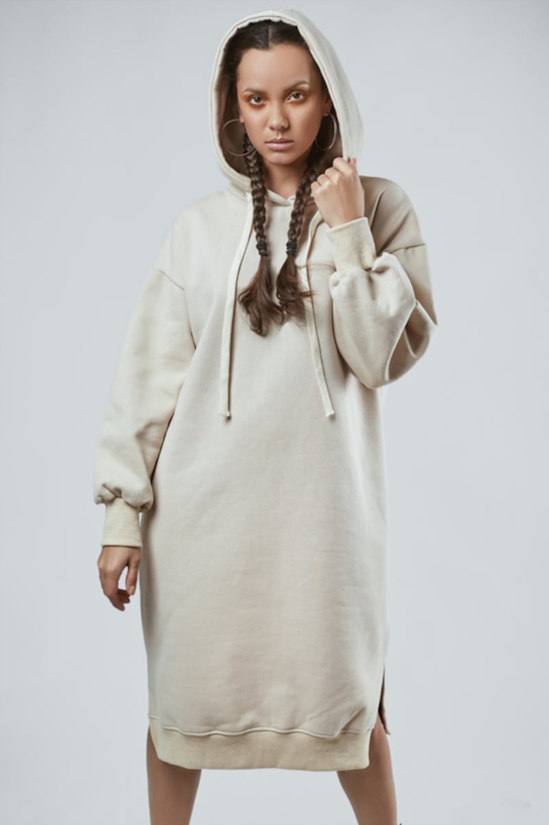 Acrylic Hoodie Dress