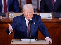 President Donald Trump addresses a joint session of Congress this week.