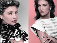 A diptych photo illustration showing Robyn Bernard