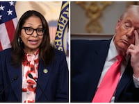 Sydney Kamalger-Dove and Donald Trump