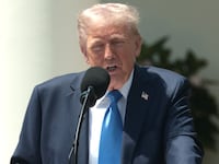 President Donald Trump delivered remarks during a National Day of Prayer event at the White House where he claimed he was "saving Medicaid" as Republicans are divided over including program cuts in his massive bill.